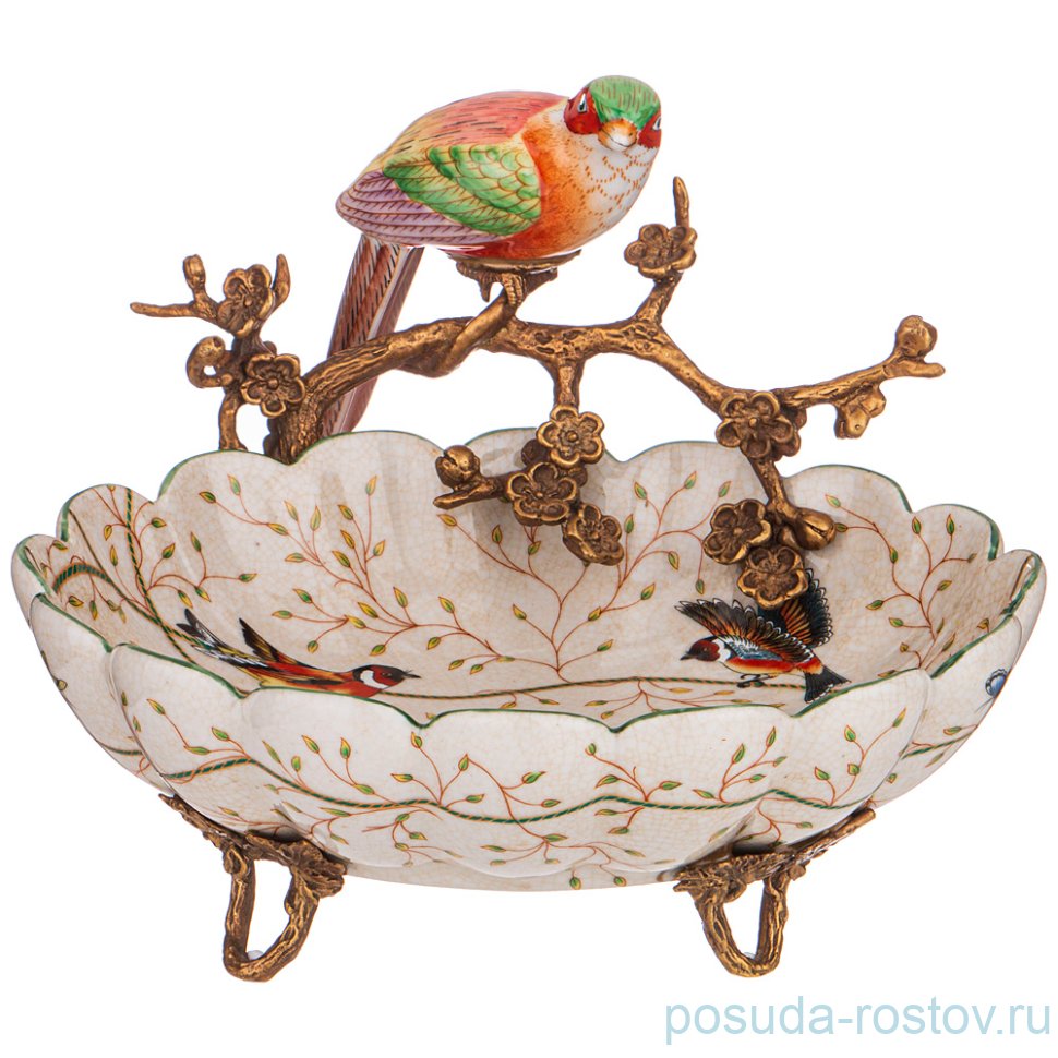 Конфетница 21 х 20 х 15 см н/н "Птицы" / 270550 Конфетница 21 х 20 х 15 см н/н "Птицы" / 270550