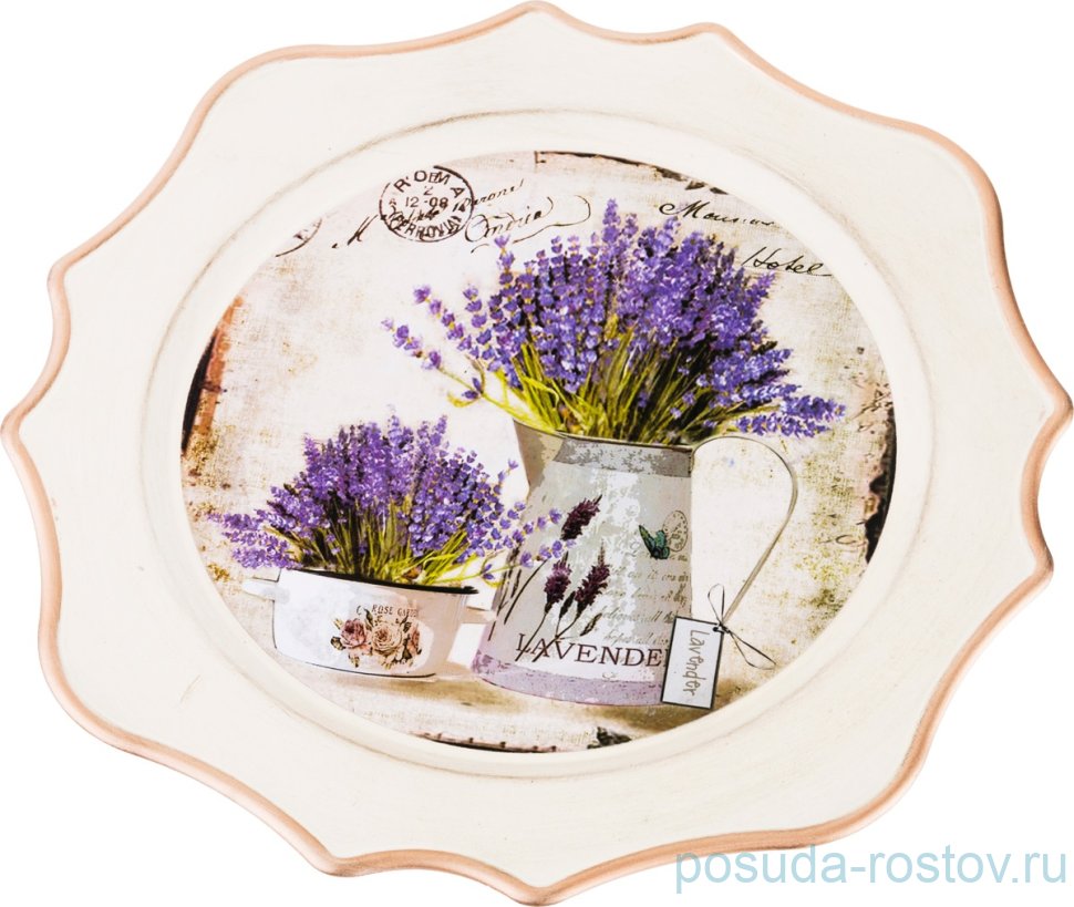 Поднос 33 х 33 см фигурный "Старинный прованс" / 186032 Поднос 33 х 33 см фигурный "Старинный прованс" / 186032