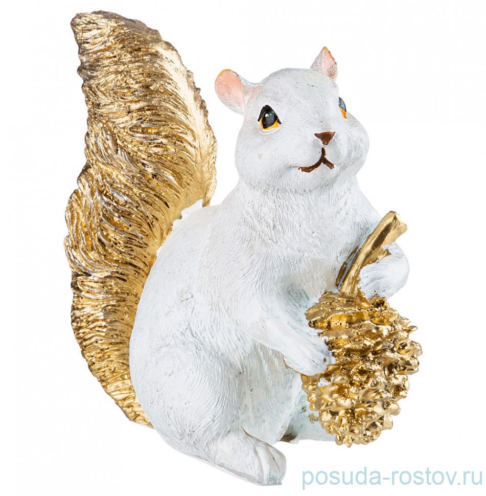 Фигурка 15 см "Белочка с шишкой /новогодняя" / 271180