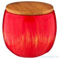 Емкость для сыпучих продуктов 11,5 х 11,5 х 11 см 550 мл &quot;Яблоко красное /Agness&quot; / 191594