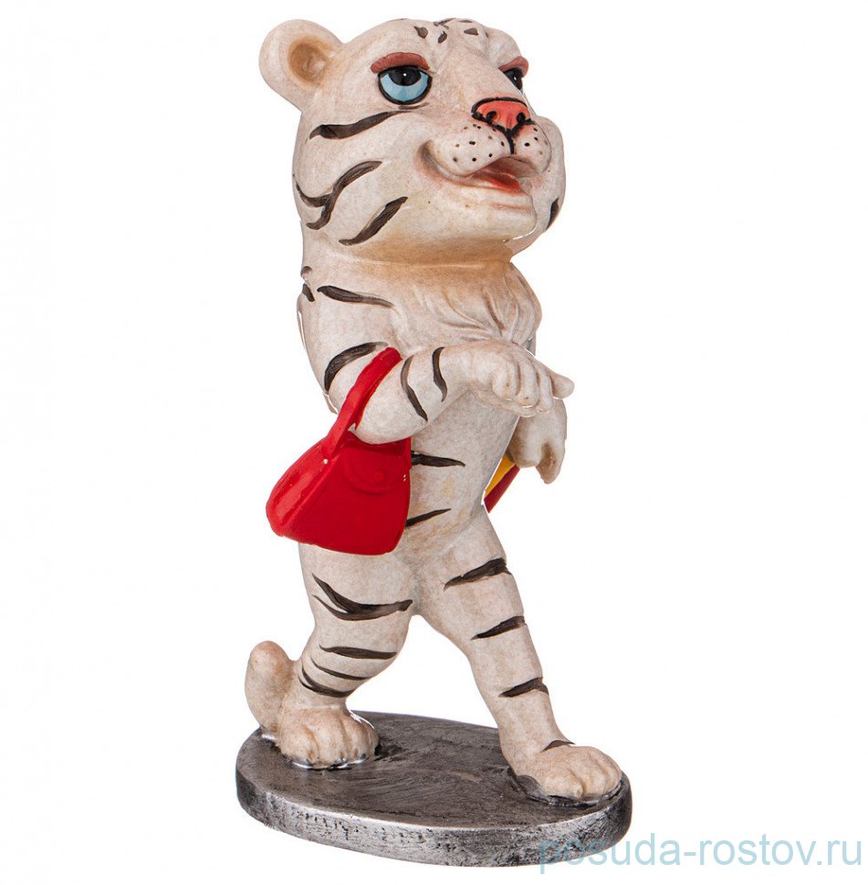 Фигурка 11 х 8 х 18 см белая "тигруля" / 268806