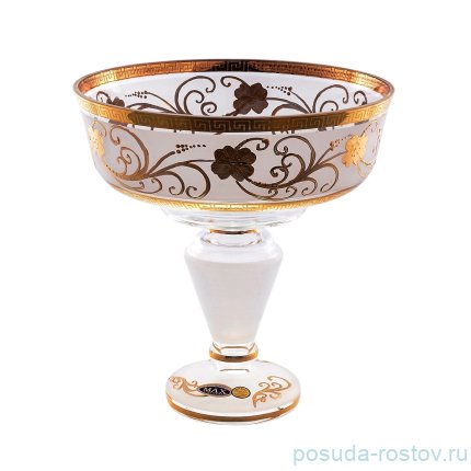 Фруктовница 26 см н/н белая &quot;Версаче /Золотой цветок&quot; SC / 154004