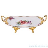 Блюдо 35,9 х 22,7 х 4 см на ножках с ручками &quot;Верона&quot; / 187331