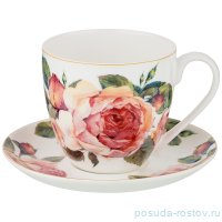 Чайная пара 350 мл 1 шт белая &quot;Винтаж&quot; / 202737