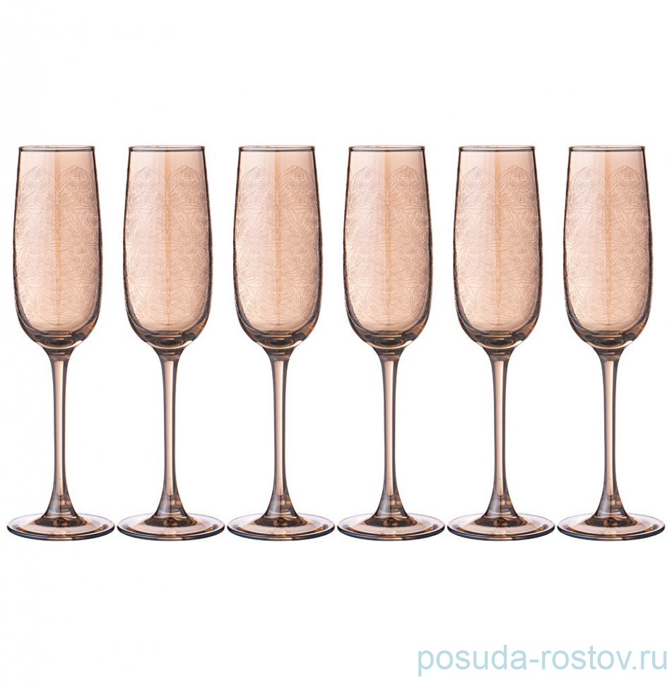 Бокалы для шампанского 170 мл 6 шт "dandelion /мёд" / 323510 Бокалы для шампанского 170 мл 6 шт "dandelion /мёд" / 323510