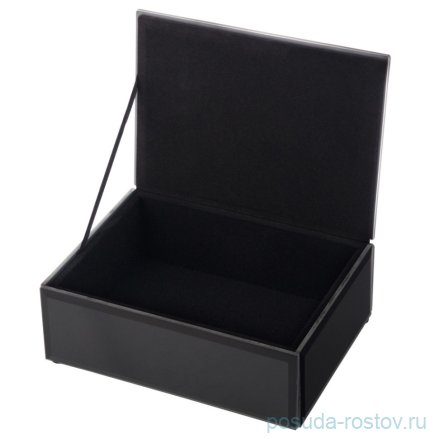 Шкатулка 16 х 12 х 6 см чёрный лак &quot;Престиж&quot; / 231561