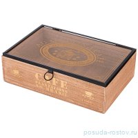 Шкатулка 24 х 16 х 6,5 см &quot;Coffee &amp; Tia time&quot; / 254858