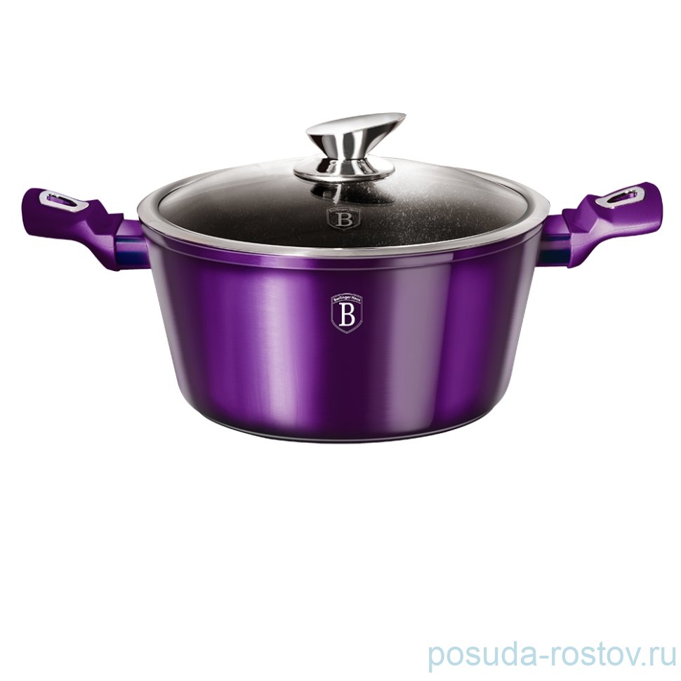 Кастрюля 20 см с крышкой "Royal purple Metallic Line" / 147848