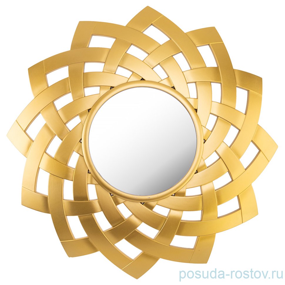 Зеркало настенное 60 см круглое золото "SWISS HOME" / 188017 Зеркало настенное 60 см круглое золото "SWISS HOME" / 188017