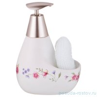Дозатор для моющего средства 11 х 9 х 16 см 500 мл с губкой &quot;Пасадена&quot; / 193663