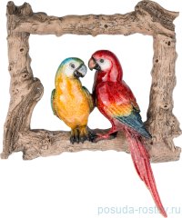 Панно настенное 27 х 7 х 31,2 см &quot;Попугаи&quot; / 224607