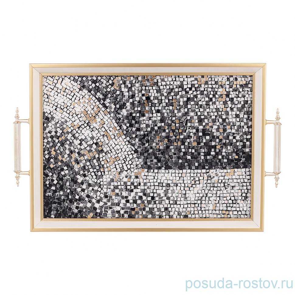 Поднос 31 х 43 см прямоугольный с ручками "Dementia Koleksiyon" / 341554 Поднос 31 х 43 см прямоугольный с ручками "Dementia Koleksiyon" / 341554