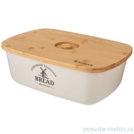 Хлебница 36,5 х 25,5 х 13 см Agness  / 341409