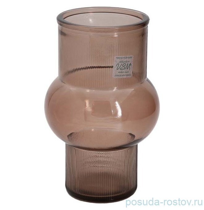Ваза для цветов 17 см серо-коричневый "Organic" / 323162 Ваза для цветов 17 см серо-коричневый "Organic" / 323162