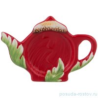 Подставка для чайного пакетика 13 х 9 х 2 см &quot;маковый цвет&quot; / 190264