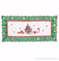 Блюдо 29 х 14 х 1,7 см прямоугольное &quot;Christmas world /Green 2&quot; / 337826