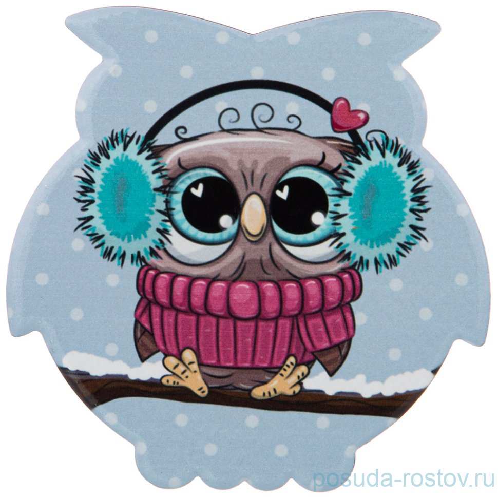 Подставка под горячее 11 х 11 см "Милые совята" / 225608 Подставка под горячее 11 х 11 см "Милые совята" / 225608