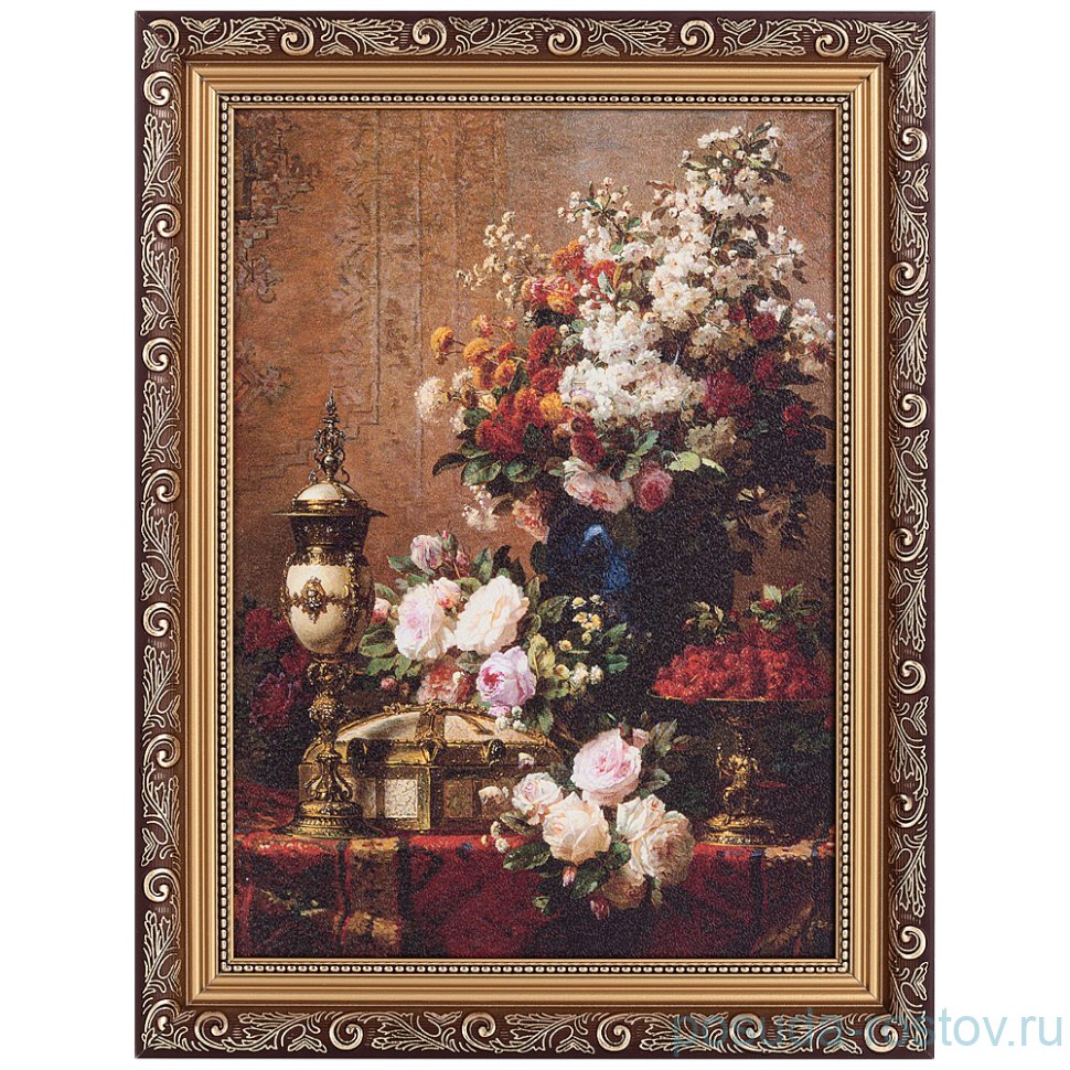 Картина 25 х 35 см "Натюрморт" /рамка евро тёмная / 263769