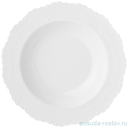 Тарелка 22 см глубокая &quot;ажур&quot; (4шт.) / 268843