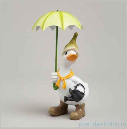Статуэтка 10,5 х 12 х 20 см &quot;Утка под зонтиком&quot; / 378374