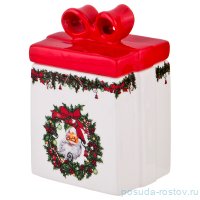Банка для сыпучих продуктов 350 мл &quot;Рождественское чудо /Бантик&quot;    / 186273