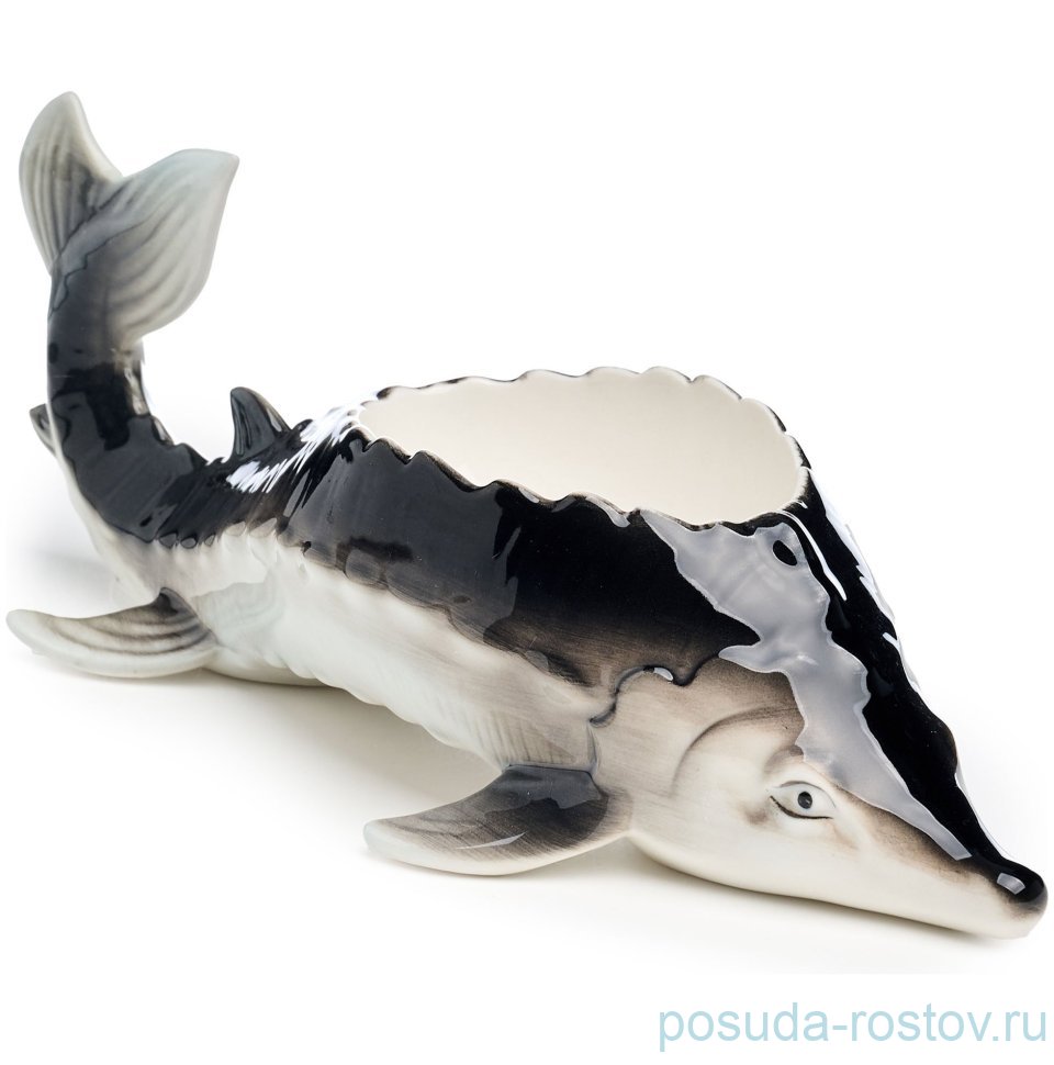 Икорница 25 х 9 х 7,5 см "Осётр" / 379687 Икорница 25 х 9 х 7,5 см "Осётр" / 379687