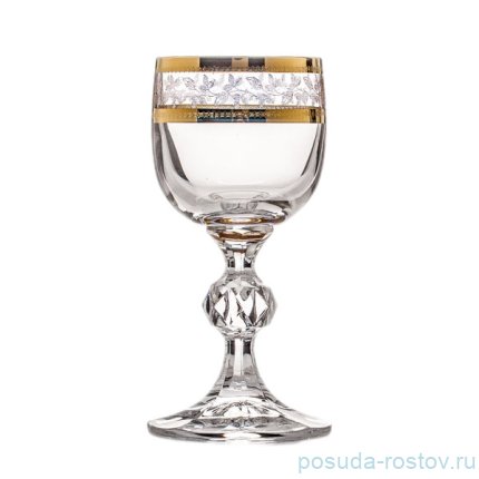 Рюмки 50 мл 6 шт &quot;Клаудия /Золотые листики&quot; / 007545