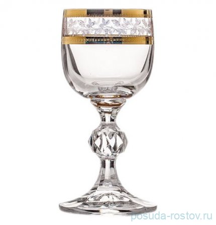 Рюмки 50 мл 6 шт &quot;Клаудия /Золотые листики&quot; / 007545