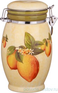 Ёмкость для сыпучих продуктов 1,1 л &quot;Лимоны&quot; / 190224