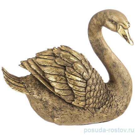 Фигурка 18 см &quot;Лебедь&quot; /бронза с позолотой / 273636