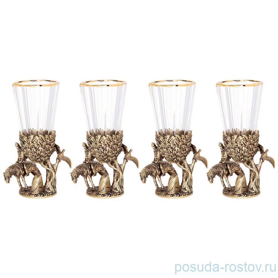 Рюмки 50 мл 4 шт "витязь на распутье" / 274835