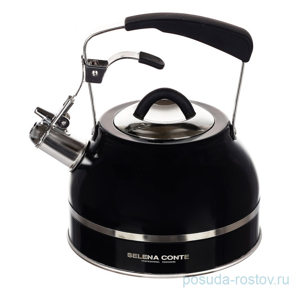 Чайник 2,2 л со свистком чёрный "Ferento" / 368063 Чайник 2,2 л со свистком чёрный "Ferento" / 368063