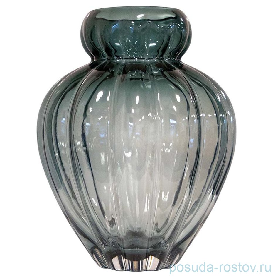 Ваза для цветов 30 см петроль-синяя "Audrey" / 366219 Ваза для цветов 30 см петроль-синяя "Audrey" / 366219