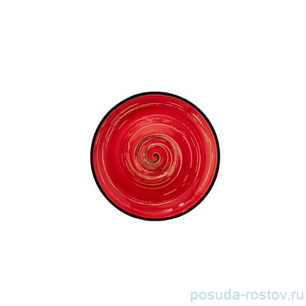 Блюдце 14 см красное &quot;Spiral&quot; / 261565