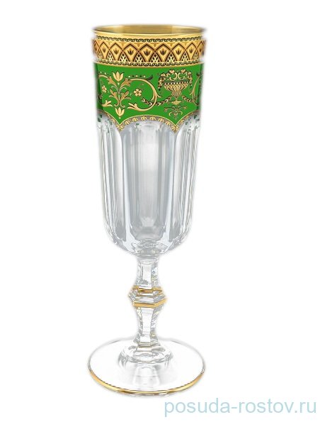 Бокалы для шампанского 190 мл 6 шт "Astra Gold /Зелёная" / 107149
