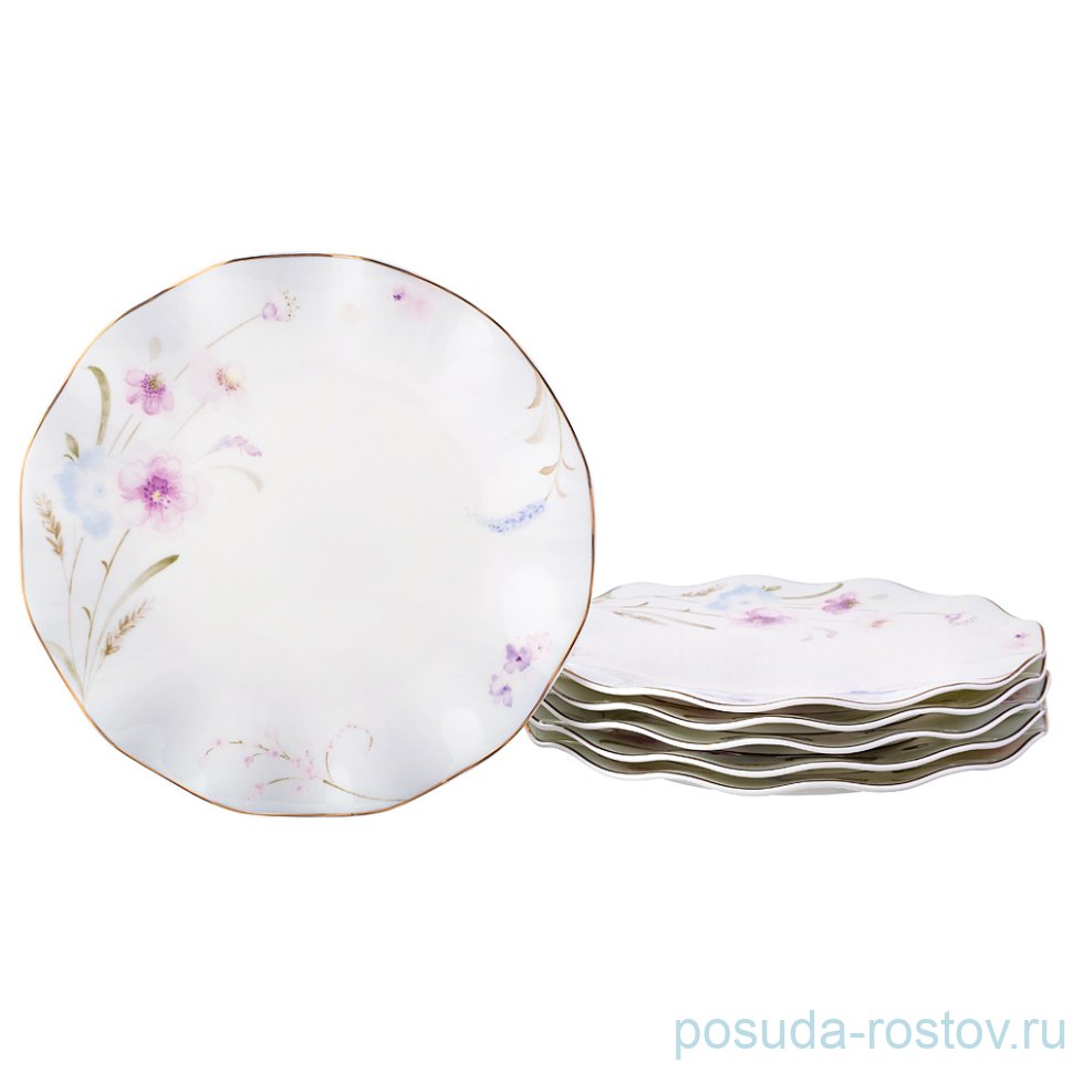 Набор тарелок 26,5 см 6 шт "Луговые цветы" / 189252