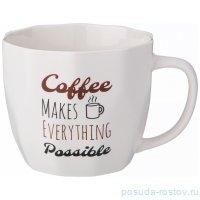 Кружка 370 мл &quot;Кофемания /Coffee makes everything possible&quot; / 337388
