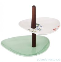 Этажерка 24 х 20 см 2-х ярусная &quot;Meadow /Ассорти&quot; / 256652