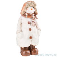 Изделие декоративное 50 см &quot;Снеговик в пальто и в шапке&quot; / 271172