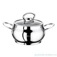 Кастрюля 14 х 9 см со стеклянной крышкой 1,4 л &quot;SINGLE COOKWARE&quot; / 284391