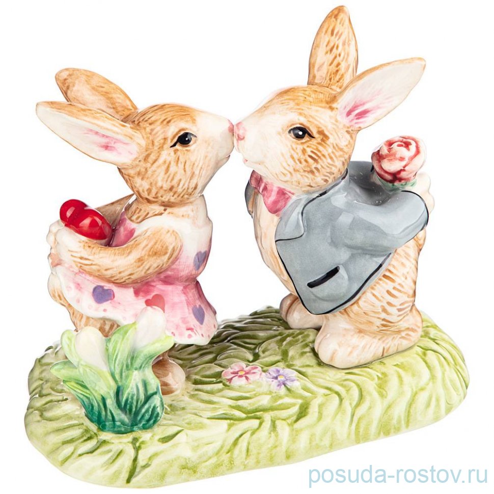 Фигурка 12 х 7,3 х 10 см "Кролики" / 273475