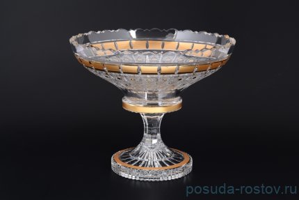 Фруктовница 30 см н/н &quot;Bohemia gold /Золотые окошки&quot; 4 / 115924