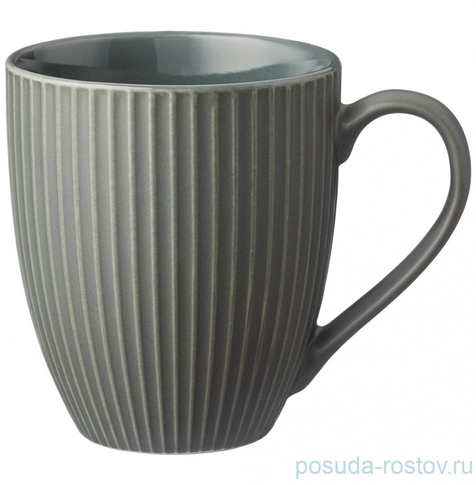 Кружка 380 мл темно-серая "Break time" / 328769