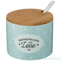 Банка для сыпучих продуктов 240 мл 9 х 7,5 см &quot;Милый прованс /Голубой&quot; / 206998