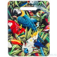Подставка под горячее 15 х 20 см &quot;доска разделочная &quot;попугаи&quot; / 224792