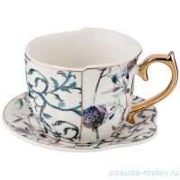 Чайная пара 300 мл 1 шт &quot;дуэт /чертополох и горошек&quot; / 186921