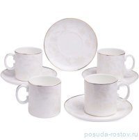 Набор кофейных пар 210 мл 4 шт &quot;Снежная королева&quot; / 379167