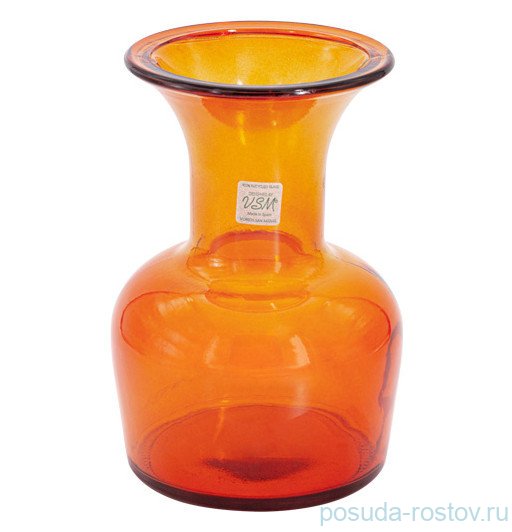 Ваза для цветов 20 см оранжевая "enea" / 292070