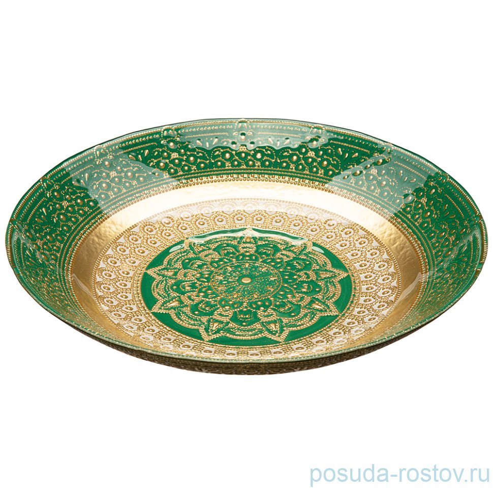 Блюдо 30 см круглое глубокое "Jasmin /Green" / 236280