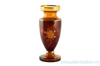 Ваза для цветов 30 см Ромашки &quot;Эгерманн /Красно-Коричневый Амбер&quot; / 157339